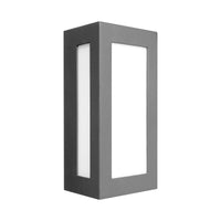 Brilliant Charcoal Osaka Modern Square E27 Wall Light
