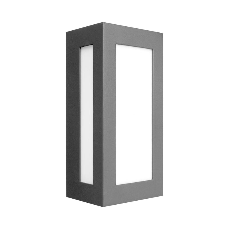 Brilliant Charcoal Osaka Modern Square E27 Wall Light