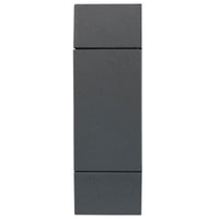Brilliant Charcoal Ormond Modern Square Up/Down Wall Light