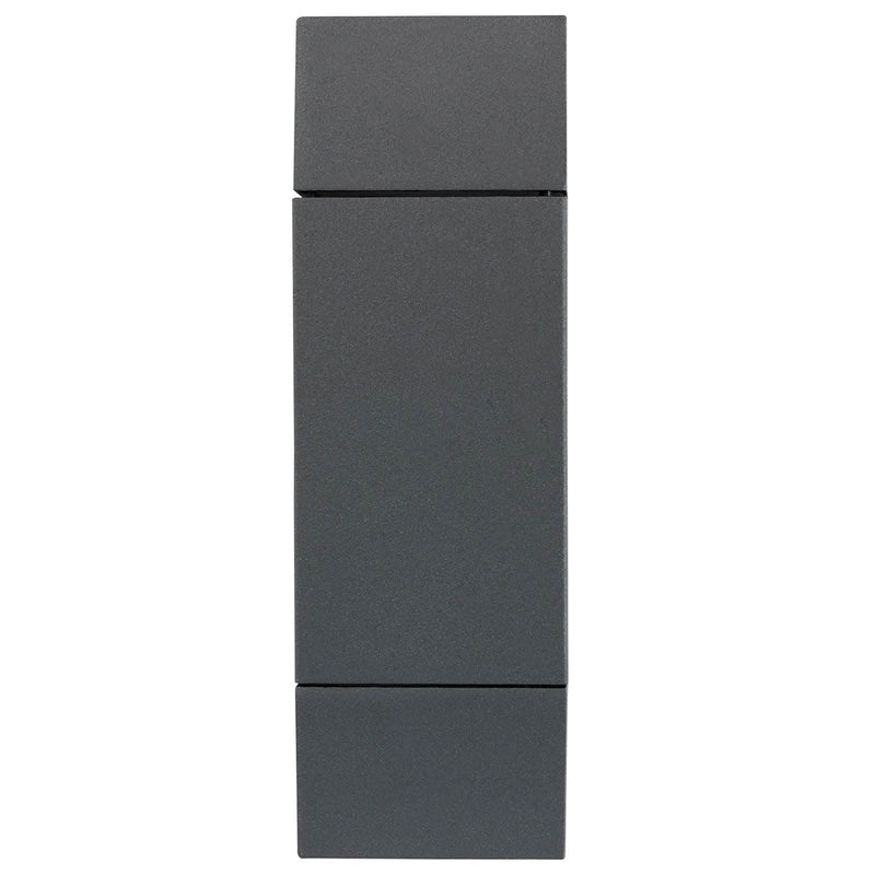 Brilliant Charcoal Ormond Modern Square Up/Down Wall Light