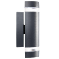 Brilliant Charcoal Dormon Entasis Exterior Wall Light