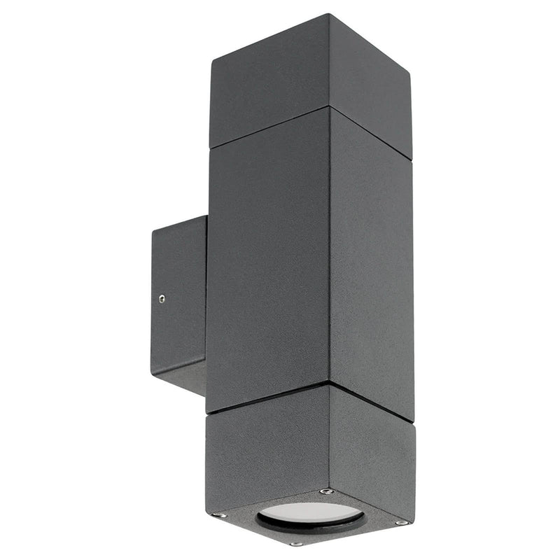 Brilliant Charcoal Prairie Exterior Up/Down Wall Light