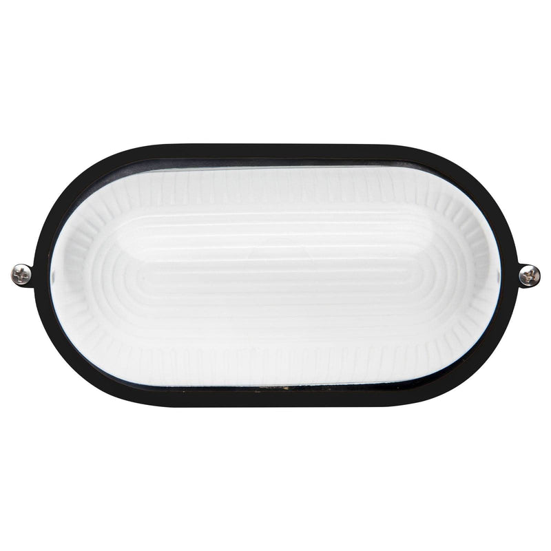 Brilliant Black Davis LED Oval Bunker