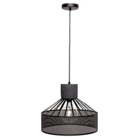 Brilliant Slater Black Mesh Concrete Pendant Light