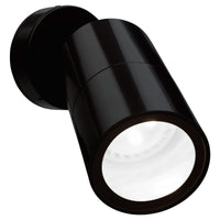 Brilliant Black Seaford LED Exterior Wall Light