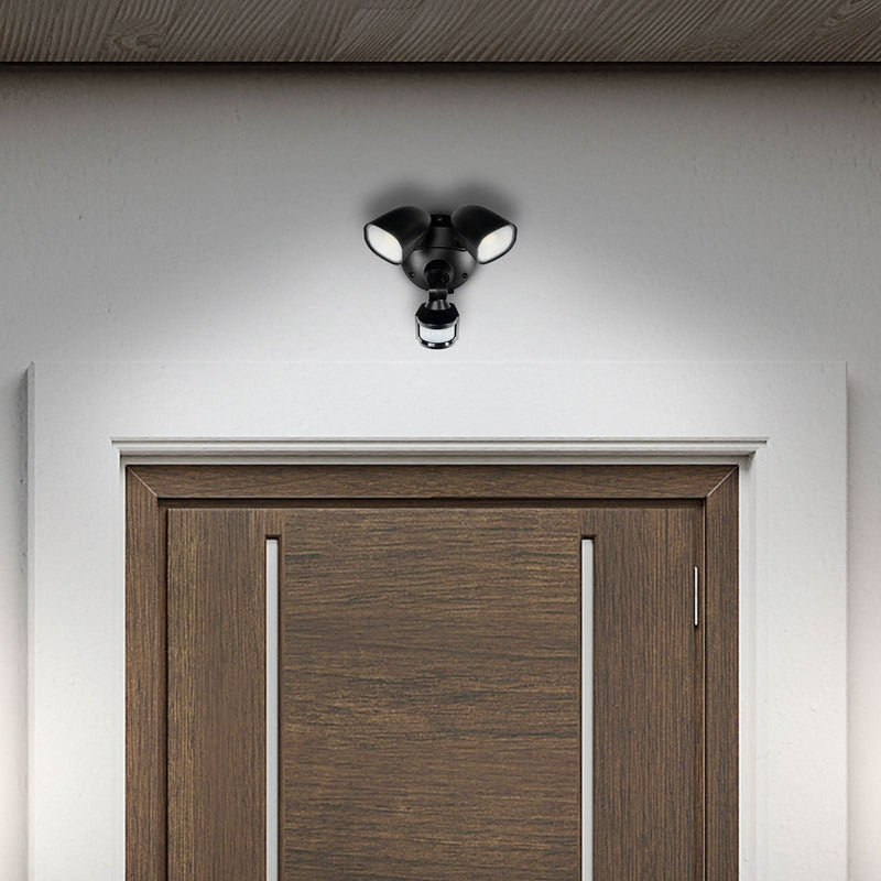 Brilliant Black Frontier Smart Wi-Fi Security Floodlight with Sensor