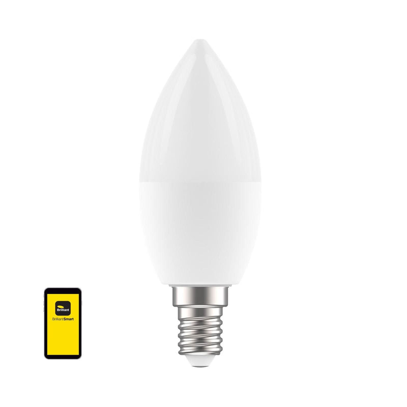 Brilliant Smart RGB+CCT C17 E14 Globe 4 pack