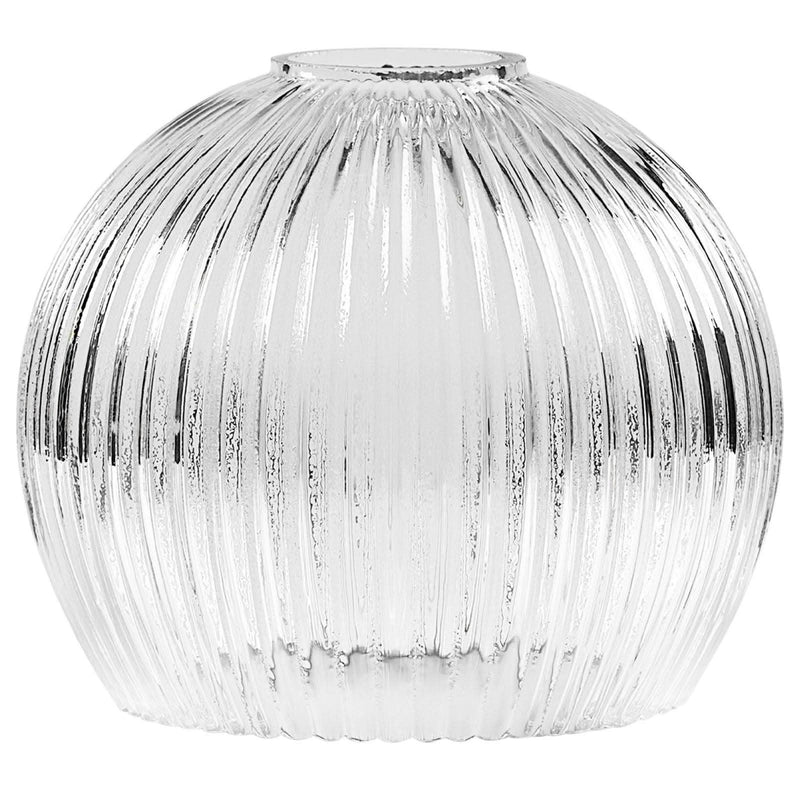 Brilliant Iris Vintage Ribbed Glass Shade for Pendant Light