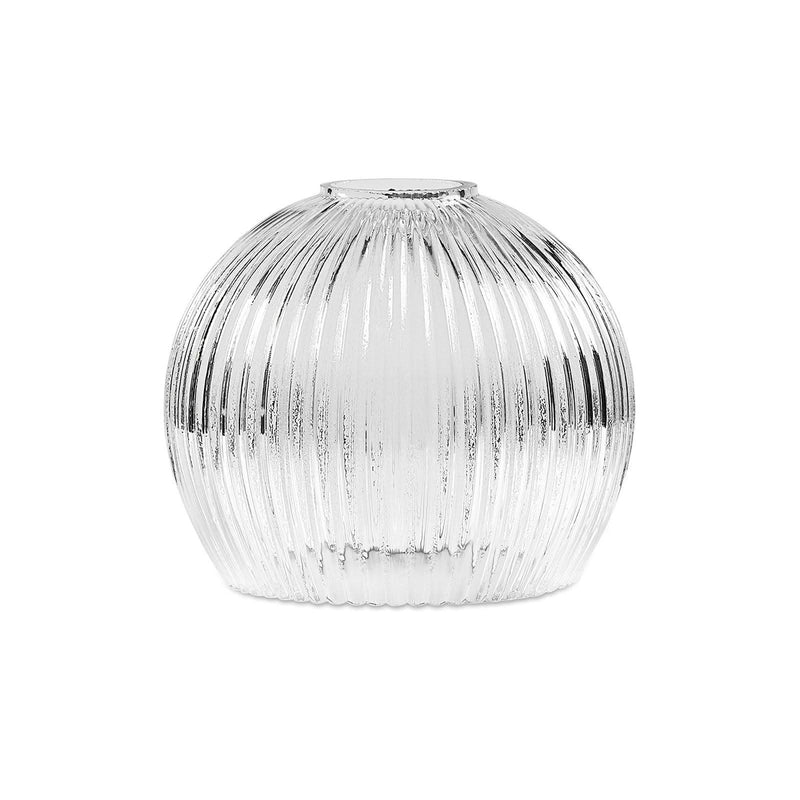 Brilliant Iris Vintage Ribbed Glass Shade for Pendant Light