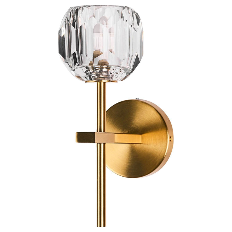 Brilliant Celeste Glass And Satin Brass  Vanity Light