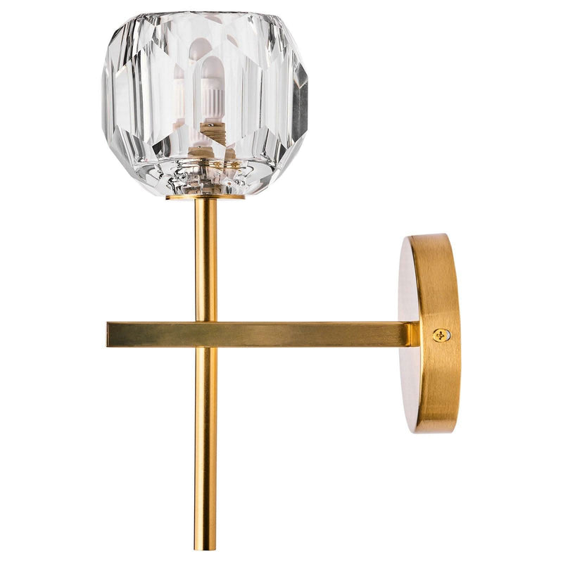 Brilliant Celeste Glass And Satin Brass  Vanity Light