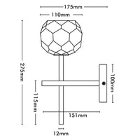 Brilliant Celeste Glass And Satin Brass  Vanity Light