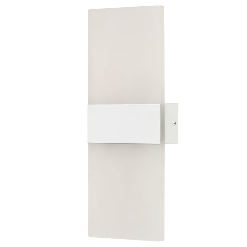 Brilliant Wisher Matt White LED Modern Wall Light