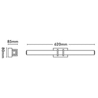 Brilliant Soho 62cm Brass Vanity Light