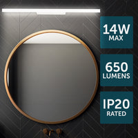 Brilliant Kaji White 650lm Contemporary LED Vanity Light
