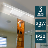 Brilliant Kaji White 90cm Contemporary LED Vanity Light