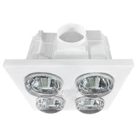 Brilliant White Magma 4 Lights 3-in-1 Bathroom Mate