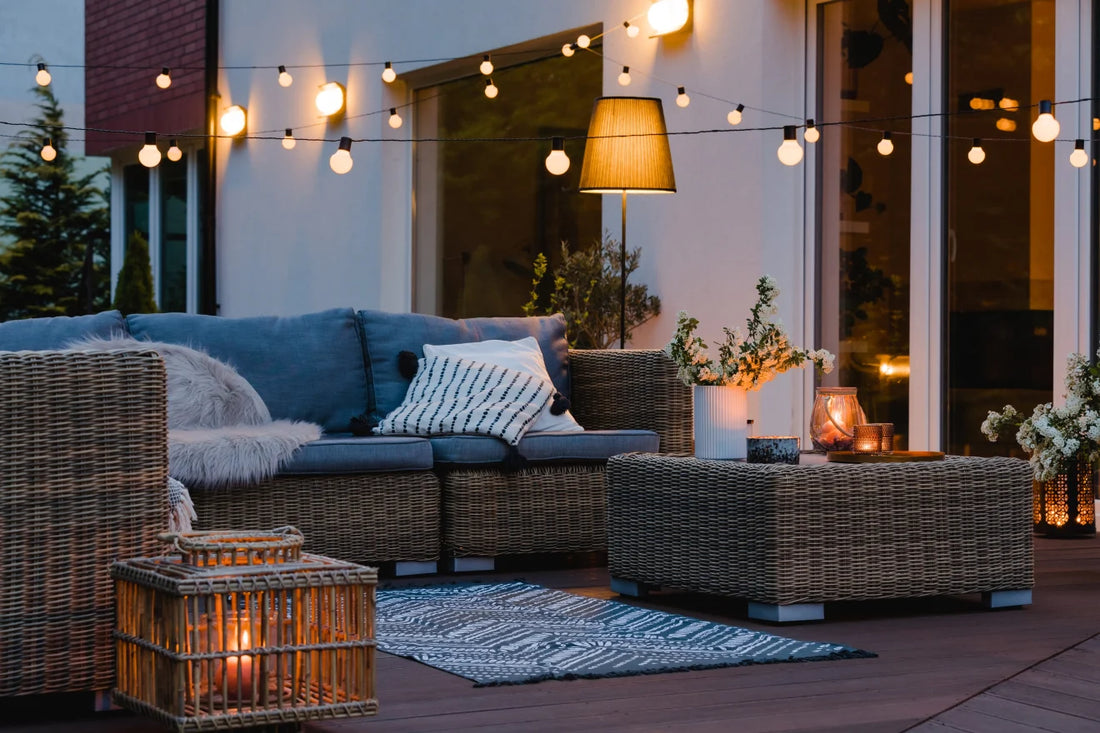 Entertaining area lighting and heating solutions for the cooler months