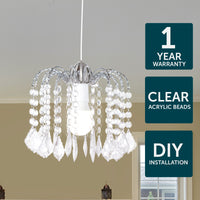 Brilliant Yalena Chrome Batten Fix Light