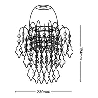 Brilliant Yalena Chrome Batten Fix Light
