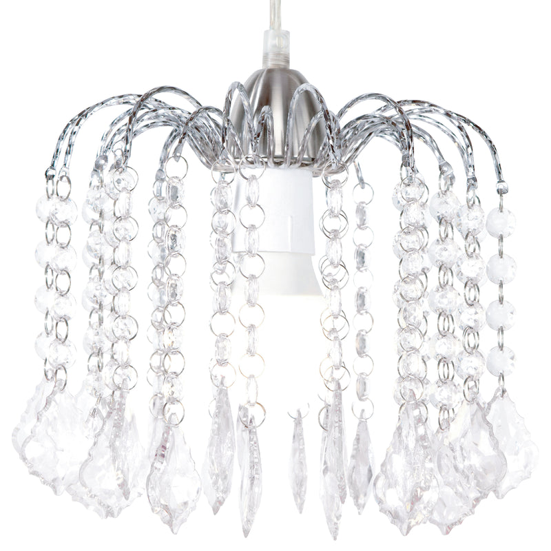 Brilliant Yalena Chrome Batten Fix Light