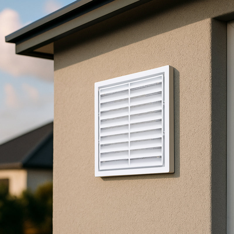 ABS Exterior 100mm Square Grille Vent