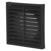 ABS Black Exterior 125mm Square Grille Vent