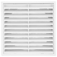 ABS Exterior 125mm Square Grille Vent