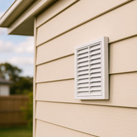 ABS Exterior 125mm Square Grille Vent