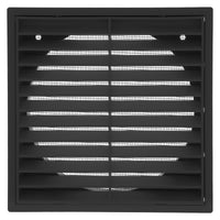 ABS Black Exterior 150mm Square Grille Vent