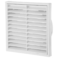 ABS Exterior 150mm Square Grille Vent