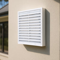 ABS Exterior 150mm Square Grille Vent