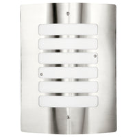 Brilliant Stainless Steel Queenslander Grill LED Wall Light