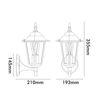Brilliant White Nottingham Traditional Coach Light