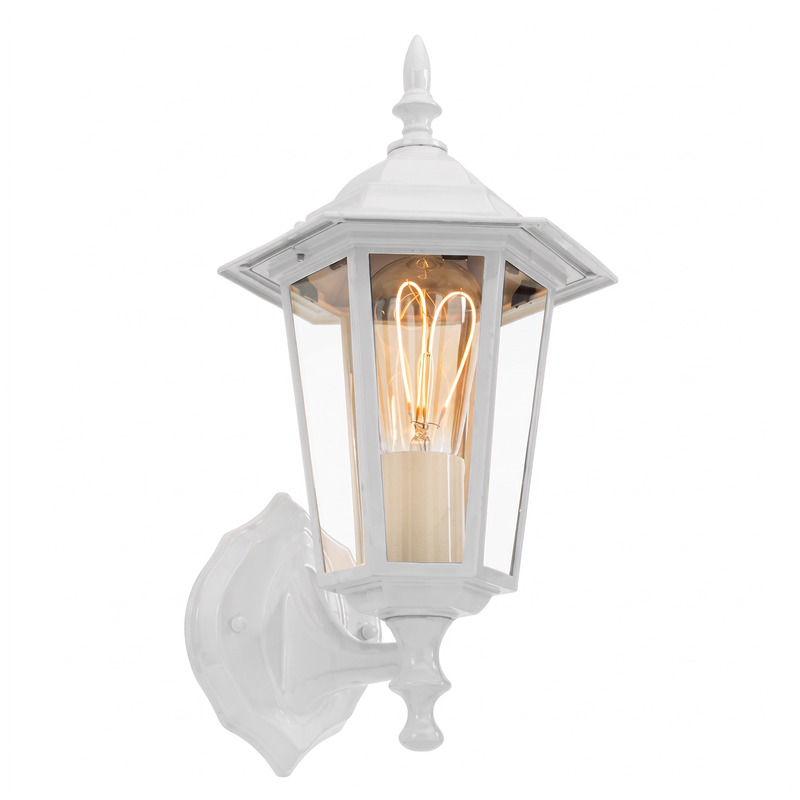 Brilliant White Nottingham Traditional Coach Light