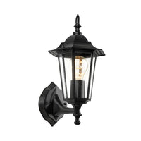 Brilliant Black Nottingham Traditional Coach Light