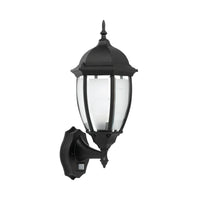 Brilliant Matt Black Cambridge Traditional Coach Light with Sensor