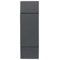 Brilliant Charcoal Ormond Modern Square Up/Down Wall Light