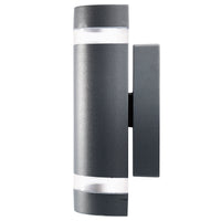 Brilliant Charcoal Dormon Entasis Exterior Wall Light