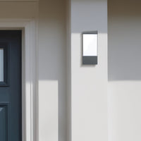 Brilliant Charcoal Eave Exterior Wall Light