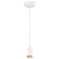 Brilliant Conway White Timber Pendant Suspension Kit