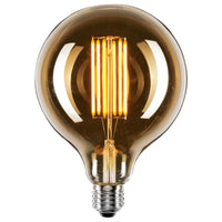 Brilliant Amber Moon Beam LED Vintage Filament G125 Globe