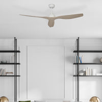 Brilliant White with Whitewash Timber Finish Blades Bahama 52" DC Ceiling Fan