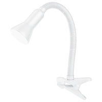 Brilliant Vito White Clamp Lamp