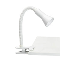 Brilliant Vito White Clamp Lamp