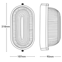 Brilliant White Davis LED Oval Bunker