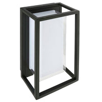 Brilliant Black Callaway 12W LED Rectangular Modern Wall Light