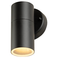 Brilliant Black Coolum Exterior Fixed Wall Light