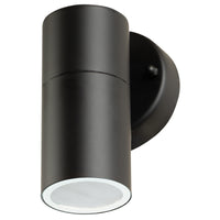 Brilliant Black Coolum Exterior Fixed Wall Light