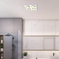 Brilliant White Horizon 4 Light Bathroom Mate